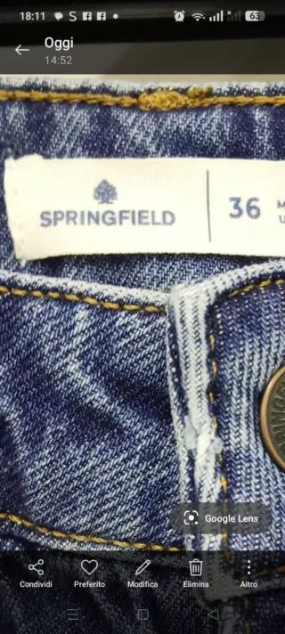 Jeans donna blu taglia S/36
