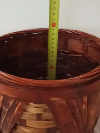 Conjunto 4 Maceteros Mimbre