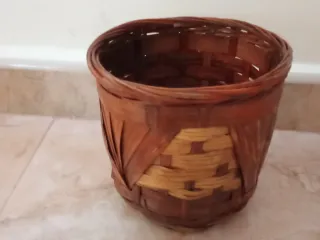 Conjunto 4 Maceteros Mimbre