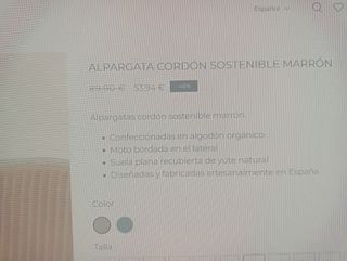 Alpargatas Scotta Beige Talla 42 nuevas