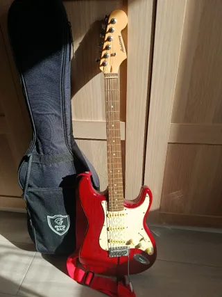 Guitarra Eléctrica Roja