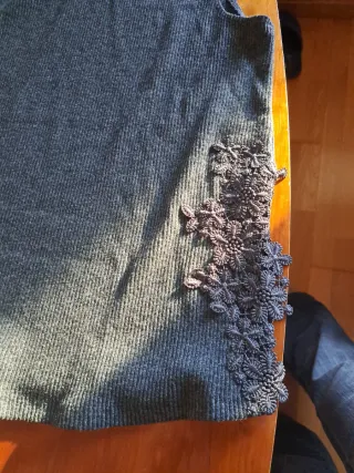 Jersey gris cuello alto talla M