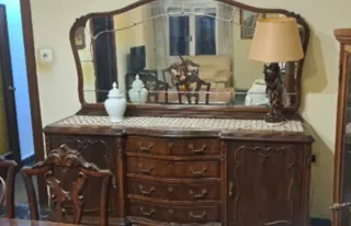 Aparador madera con espejo