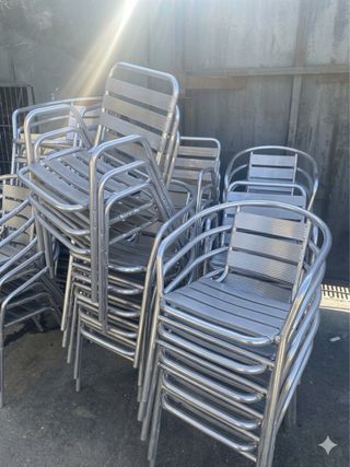 Sillas de bar apilables de