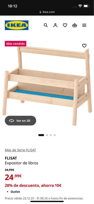 Librería infantil madera y azul