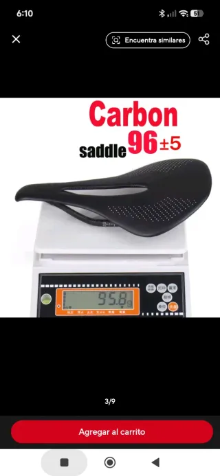 Sillín de Bicicleta de Carbono