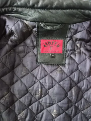 Chaqueta de piel auténtica estilo motero