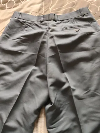 Pantalón de vestir gris hombre talla 40