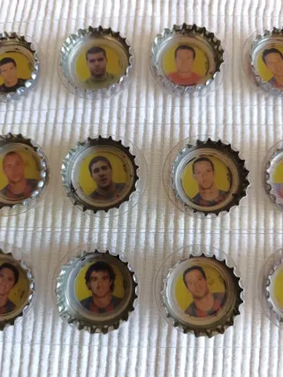 Lote chapas Coca-Cola jugadores Barça