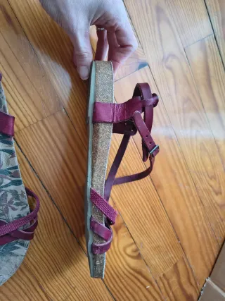 Sandalias Porronet granates