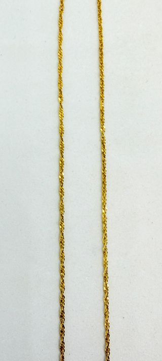 Cadena Singapur de oro de 18k, 2.18 g, 45.5 cm.