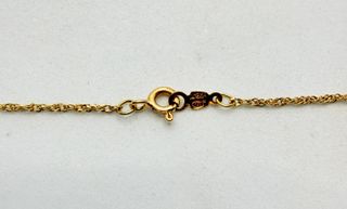 Cadena Singapur de oro de 18k, 2.18 g, 45.5 cm.