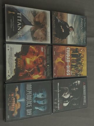 Lote 6 DVDs precintados: Titanic, Ball, Lobos, etc