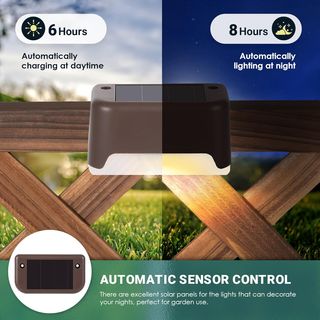 GIGALUMI 12 luces solares para cubierta, acabado d