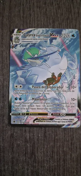 Carta Pokémon Calyrex Jinete Glacial VMAX