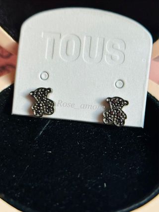 Pendientes Tous Oro 18k Diamantes Negros