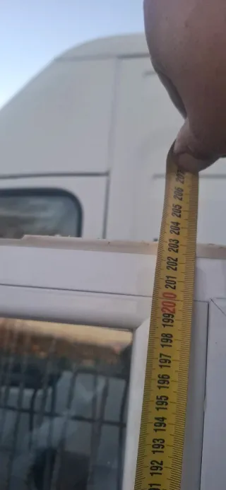 Balconera doble de aluminio blanco