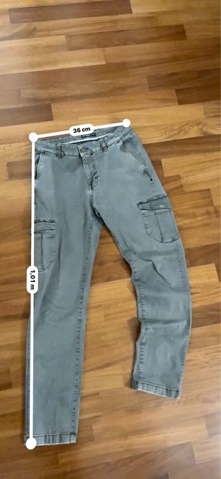 Jeans cargo Best Company verde oliva taglia 46