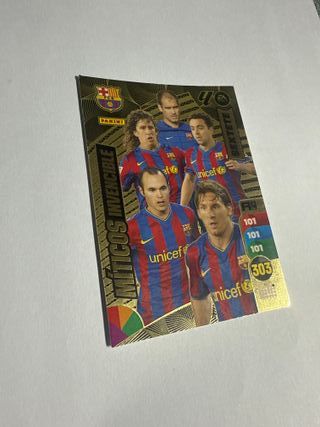 Carta Panini Míticos Invencibles FC Barcelona