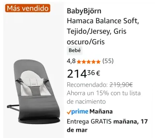Hamaca BabyBjörn Balance Soft