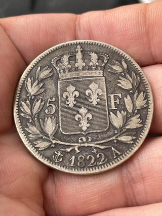 5 Francos( francs ) Luis XVIII 1822