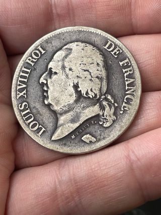 5 Francos( francs ) Luis XVIII 1822