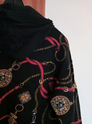 Felpa donna con stampa catene