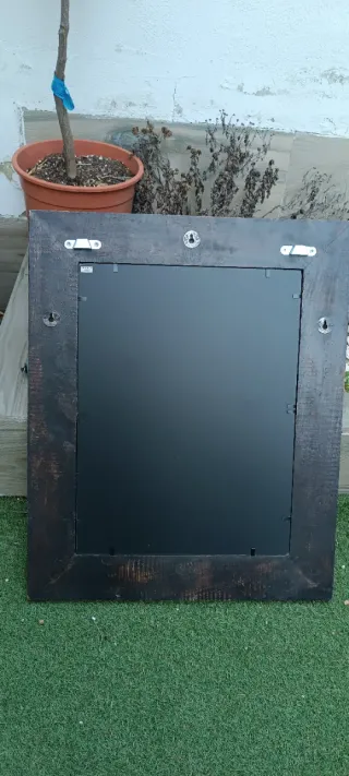 Espejo de madera tallada estilo árabe