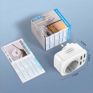 Hoppac Adaptador Enchufe UK,Adaptador Enchufe Ingl