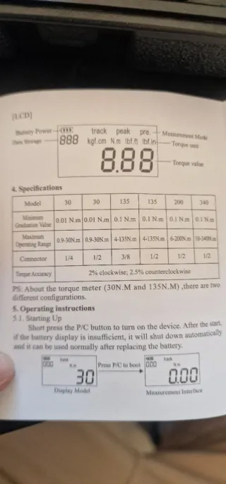 Medidor Digital de Torque para Llave Dinamométrica