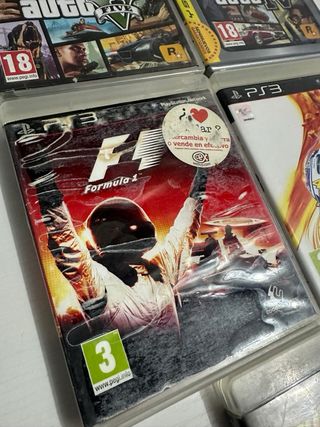 Lote 4 Juegos PS3: GTA V, GTA IV, F1, MotoGP