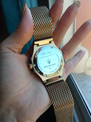 Reloj Maserati Dorado y Negro