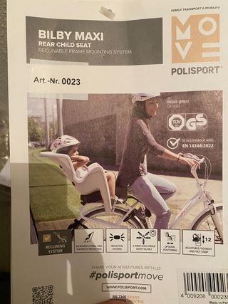 Silla bici Polisport