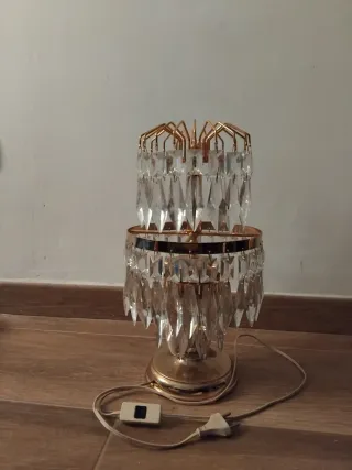 Lámpara Sobremesa Lágrimas Dorada