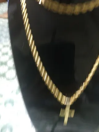 Collana e bracciale oro con croce