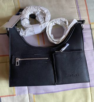 Bolso Desigual Bicolor Negro y Blanco