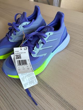 Adidas Pureboost Zapatillas Moradas y Verdes