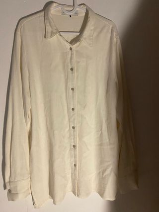 Camisa beige manga larga