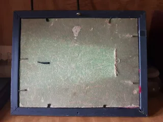 Antigua foto mujer puño en alto enmarcada