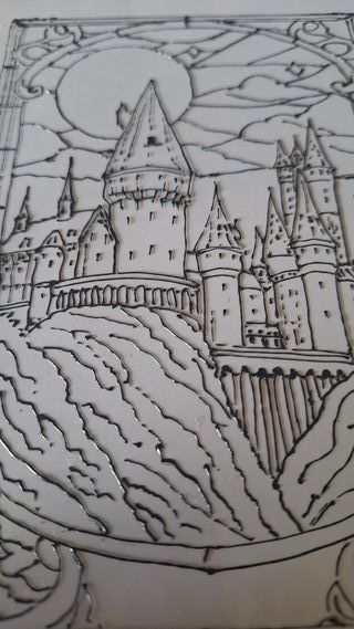 Cuadro Vidriera Harry Potter + 3 Figuras