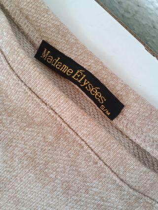 Camiseta beige/marrón talla M