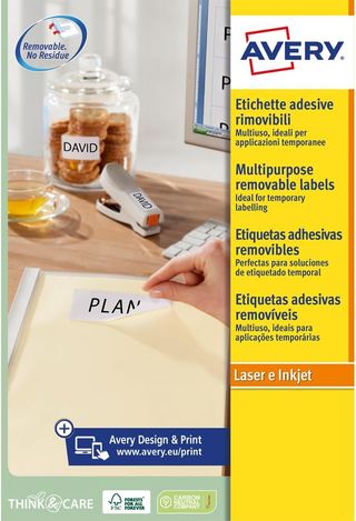 Avery Italia L4730REV-25 Etichette adesive carta b