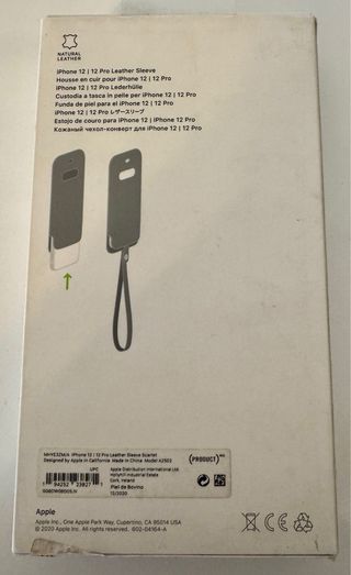 Funda Apple iPhone 12/12 Pro Piel MagSafe Roja