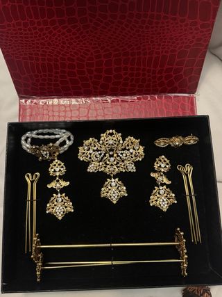 Aderezo Fallera Oro y brillantes