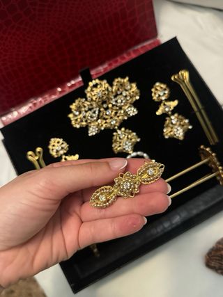 Aderezo Fallera Oro y brillantes