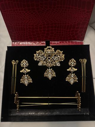 Aderezo Fallera Oro y brillantes