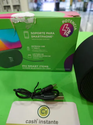 Altavoz Ziu Loop Bluetooth Negro