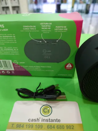 Altavoz Ziu Loop Bluetooth Negro