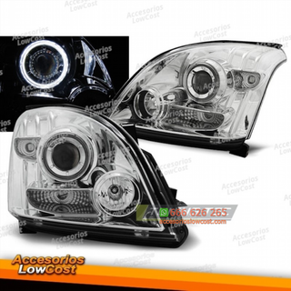 TOYOTA LAND CRUISER 120 03-09 OJOS DE ÁNGEL CROMO