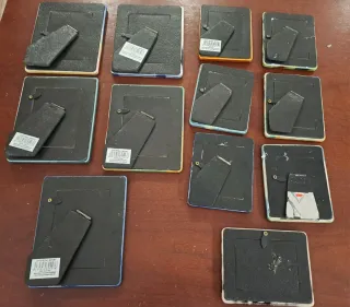 Lote mini marcos portaretratos porcelana